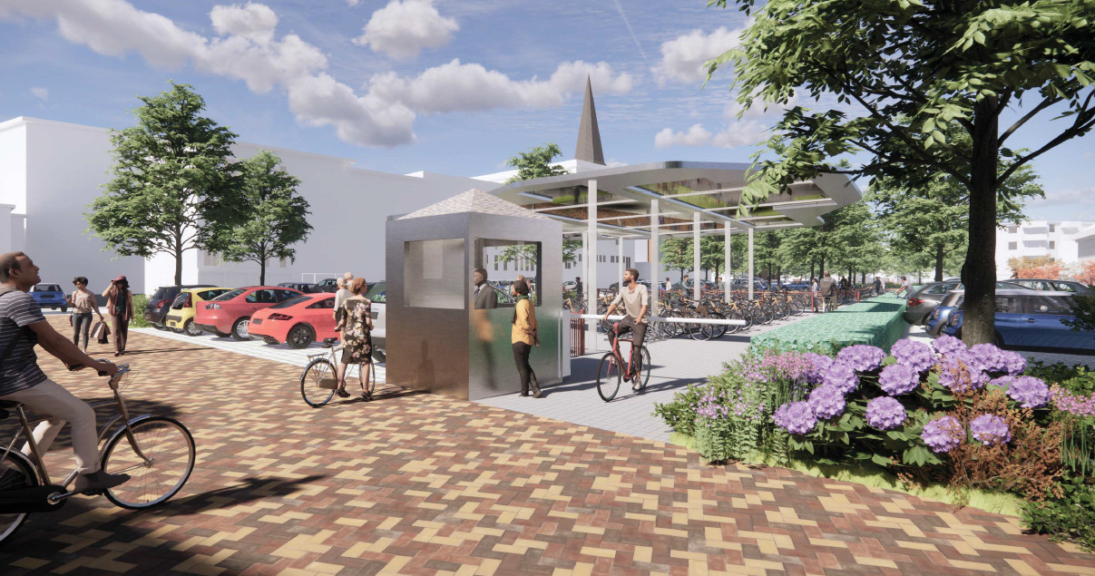 Wat buurt al vreesde klopt plek van fietsenstalling Wetplein staat voor Hengelo vast Foto