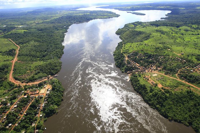 Xingu Rivier in Para, Brazilië.