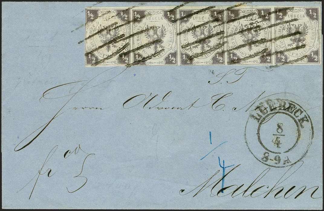 Brief met historische postzegels geveild voor 430.000 euro Foto hln.be