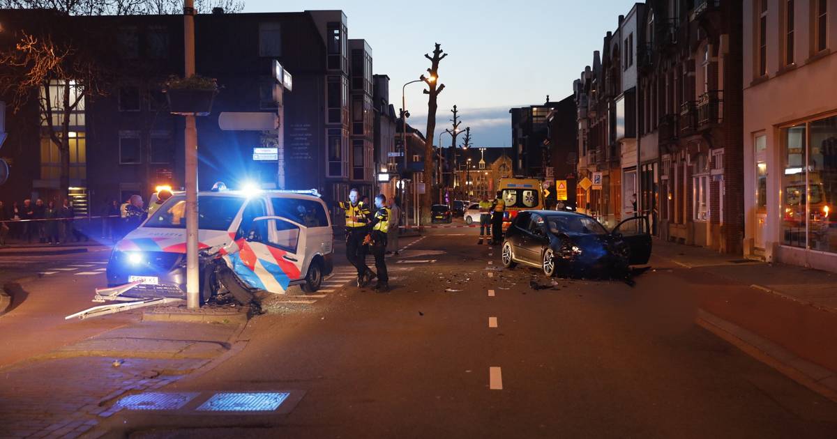 Automobiliste vlucht na ongeluk, ravage op Graafseweg.