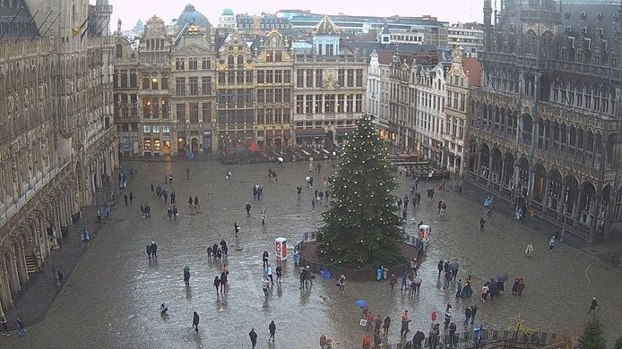 De Grote Markt in Brussel (23/12 om 13:14).