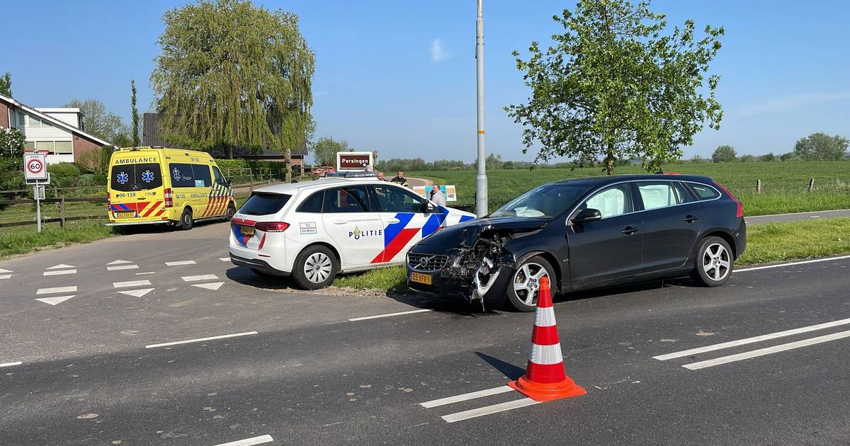 Twee auto's op elkaar geknald op Sint Hubertsweg in Persingen