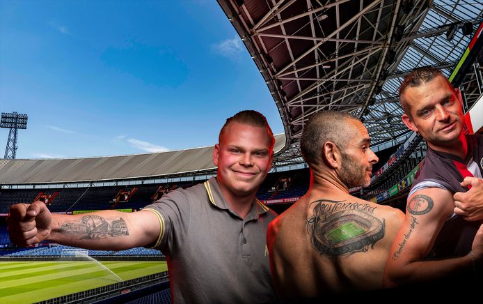 Feyenoord maakt zich op voor de eerste Europese finale in 20 jaar en dat vervult supporters zo van trots dat ze maar al te graag hun Feyenoord-tatoeages willen laten zien.