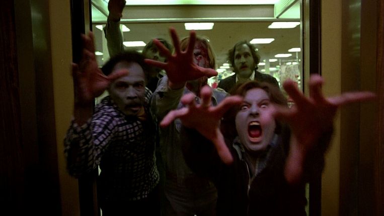 Still uit 'Dawn of the Dead', de legendarische zombiefilm van George A. Romero. Beeld rv