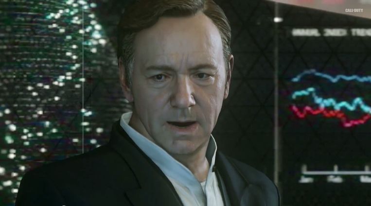 Kevin Spacey in Call of Duty: Advanced Warfare Beeld Activision