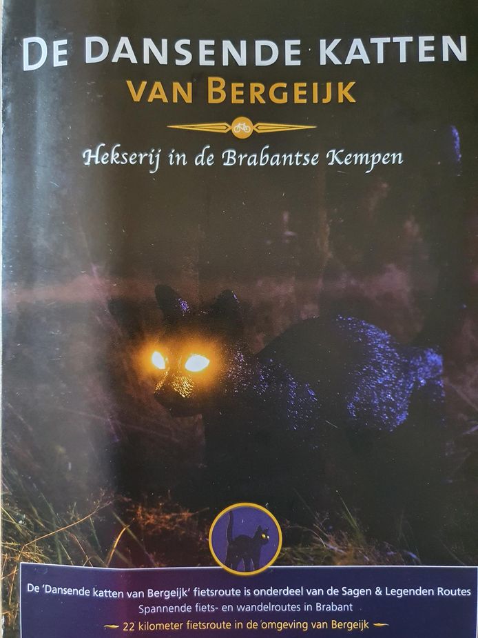De folder De Dansende Katten die op de Kempervennen en in Bergeijk verkrijgbaar is.