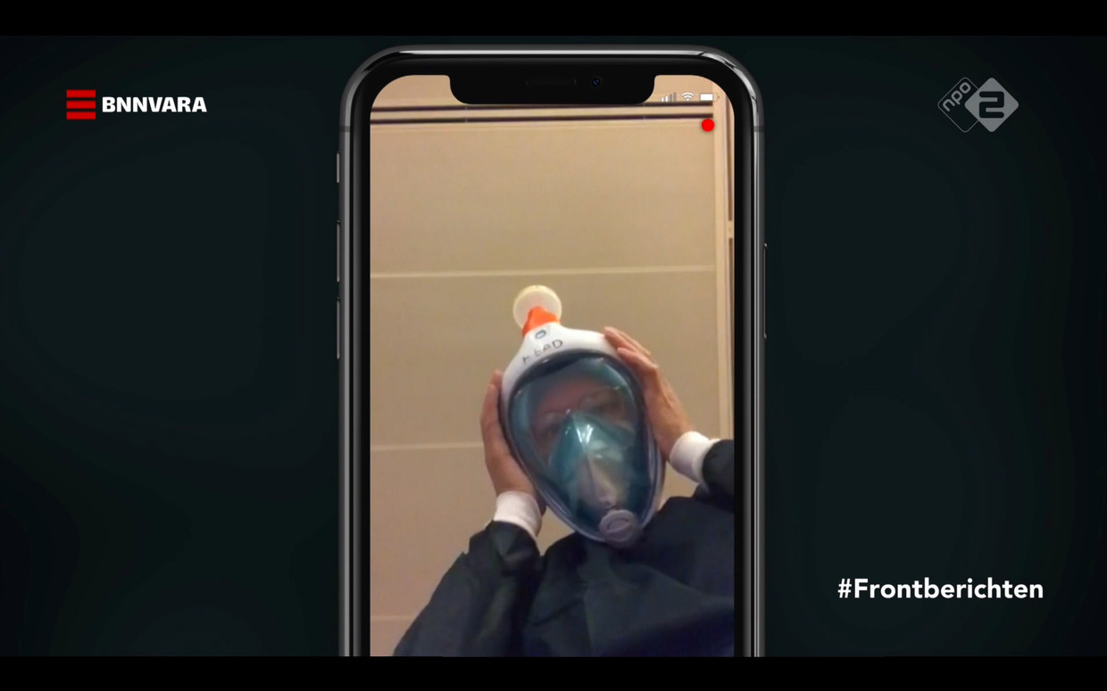 De maskers waren op. Beeld 