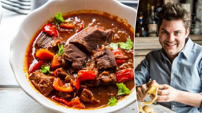 Dagelijkse kost van bekroonde Jeroen Meus op tafel vanavond? Zo maak je zijn goulash met rundvlees