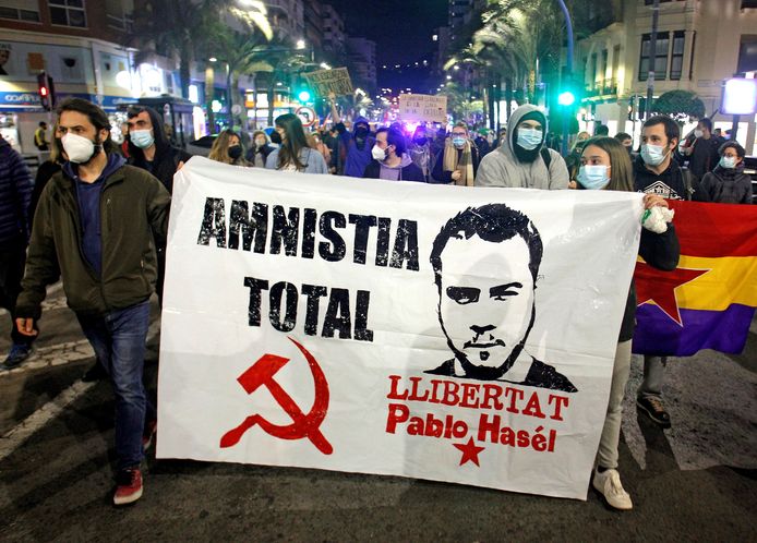 Protest in Alicante.