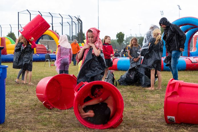 Het regende in 2019 soms tijdens de kindervakantieweek in Rosmalen. Dit jaar gaat ie niet door.