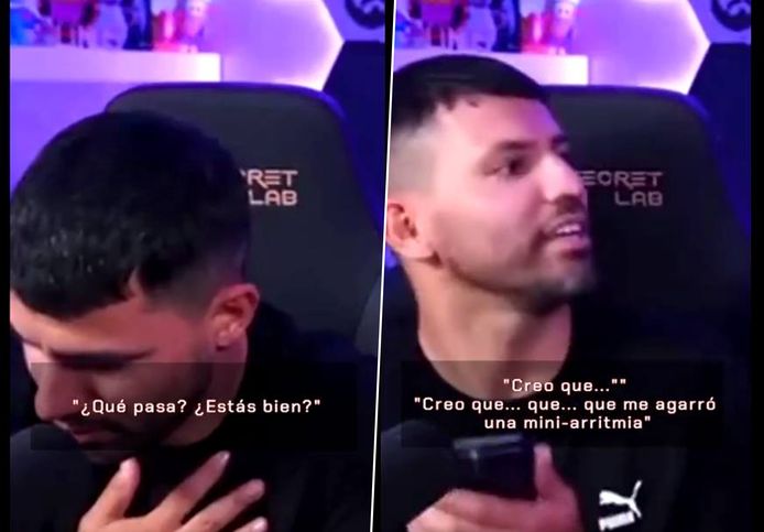 Sergio Agüero kreeg een hartritmestoornis tijdens livestream op videosite Twitch