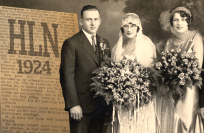 ▶HLN 1924: “De tweede vrouw, wier huwelijk ontbonden zal worden, is zeer onder den indruk van het geval.”