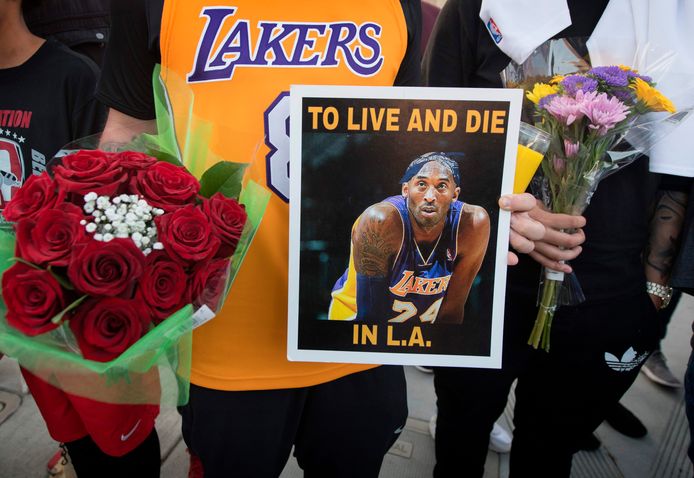 Fans van Los Angeles Lakers.