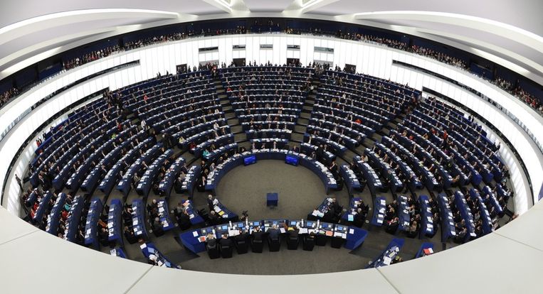 Een plenaire zitting van het Europees Parlement. Beeld epa