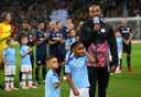 Vincent Kompany met zijn kinderen.