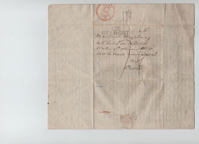 De brief van Carel Frederick Wesselman senior, gericht aan zijn zoon.