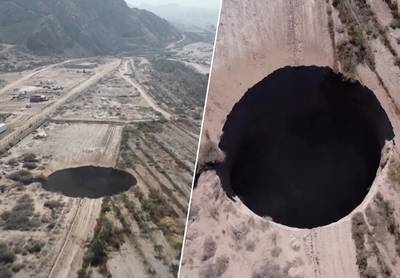 Mysterie rond gigantisch zinkgat in Chili: 200 meter diepe put blijft maar groeien