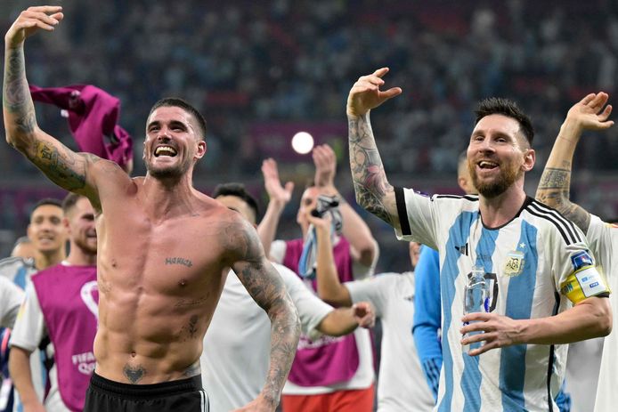 Rodrigo De Paul is de bodyguard en het hulpje van Lionel Messi: ‘Voor hem zou ik naar het front
