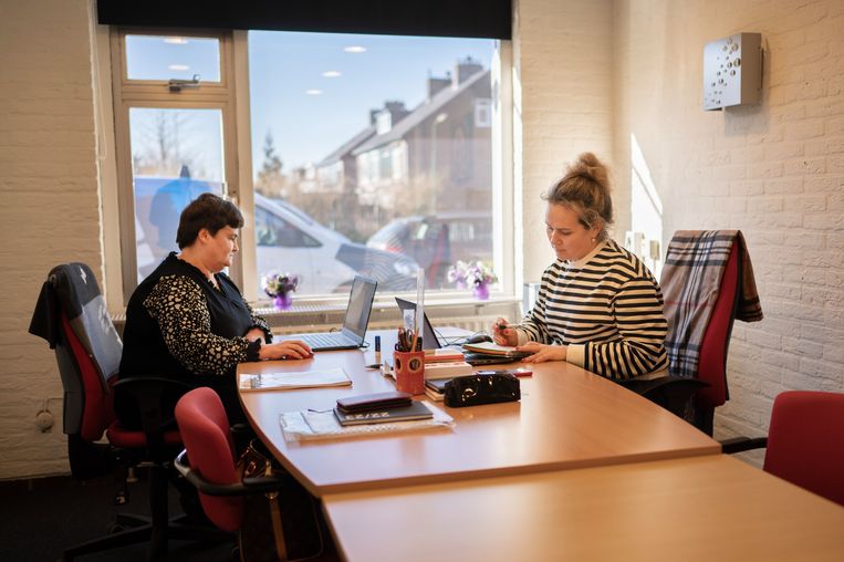 Irina Sviderska (links) en Natalija Borysova. Beeld Bram Petraeus