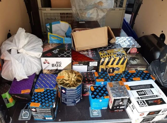 Volgens de politie gaat het voor een groot deel om illegaal vuurwerk.