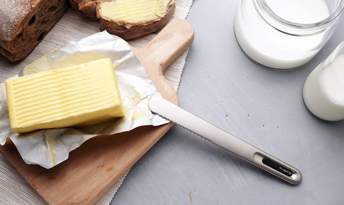 Het mes dat boter smeerbaar maakt door middel van lichaamswarmte.