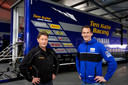 Ronald ten Kate, team principal, en teammanager Kervin Bos (r) zijn begonnen aan de voorbereidingen op het nieuwe racejaar.