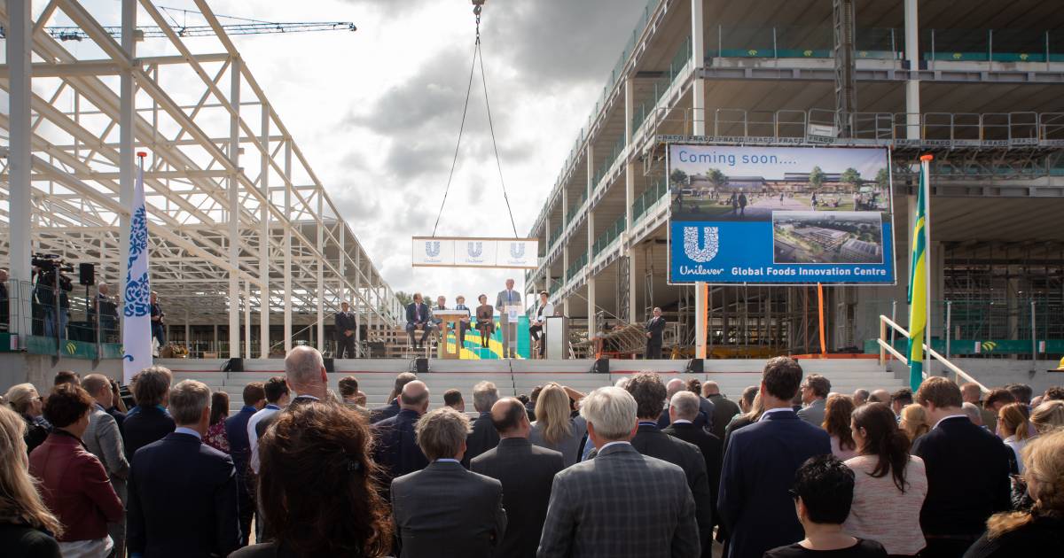 Nieuwbouw Unilever op Wageningen Campus bereikt het hoogste punt