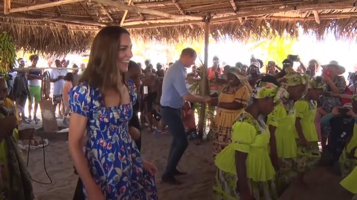 William & Kate laten danskunsten zien in Belize