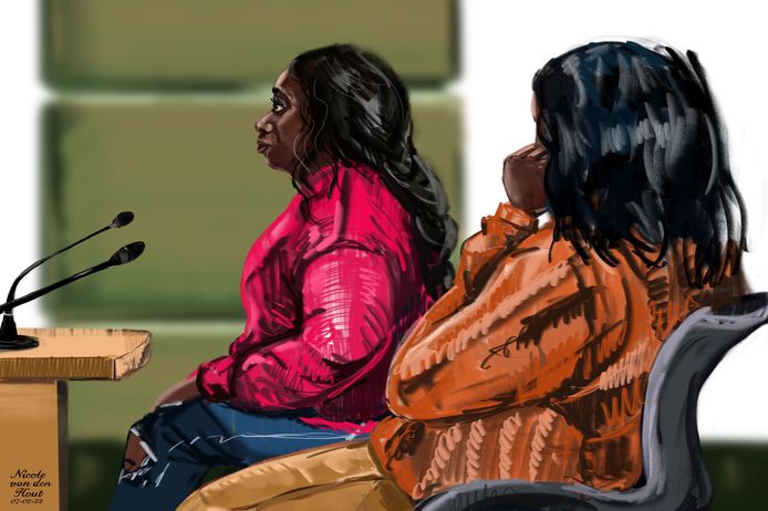 Felicia R. (l) verzon een tweeling om in totaal twee ton aan kinderopvangtoeslag op te strijken. Haar moeder (r) deed de geboorteaangifte op het stadhuis, maar had volgens de rechters mogelijk geen weet van de nepgeboortes.