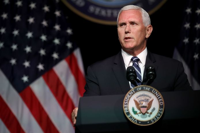 Vicepresident Mike Pence onthulde in het Pentagon meer details over de Space Force.