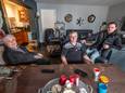 Drie generaties in één woning op het woonwagenkampje aan de Nieuwe Drulseweg vanwege een gebrek aan standplaatsen: Arie Klomp (79), zoon Arie Klomp (55) en kleinzoon Arie Klomp (23).