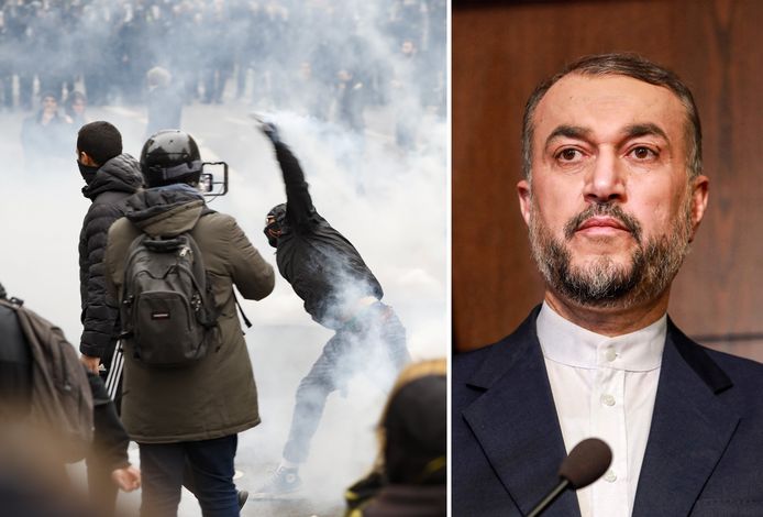 Le ministre iranien des Affaires étrangères condamne la répression et les violences des manifestations en France.