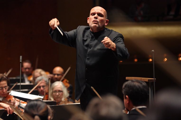 Zowel bij het Radio Filharmonisch Orkest als de New York Philharmonic heeft  Van Zweden zijn grote kwaliteiten geëtaleerd.   Beeld Getty Images