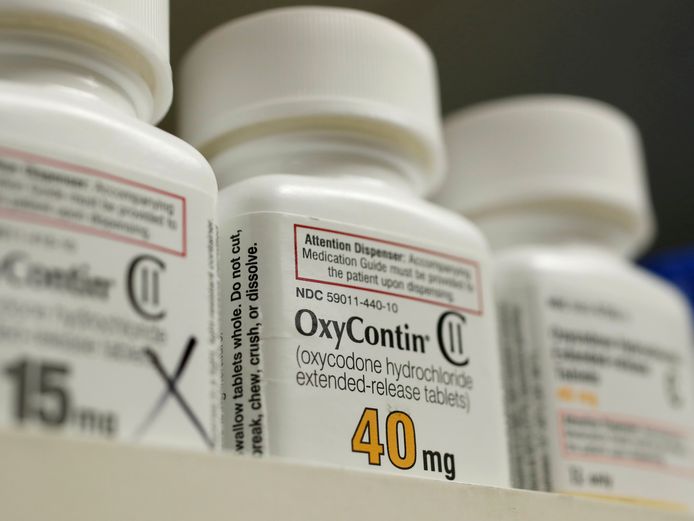 Pijnstiller OxyContin die wordt gemaakt door Purdue Pharma.