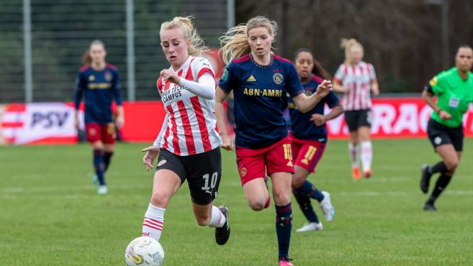 PSV Vrouwen laat Ajax in slotminuut glippen
