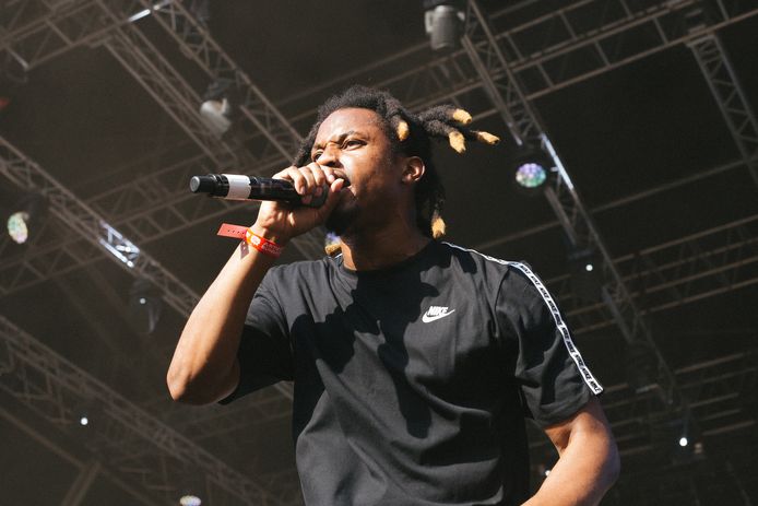 Denzel Curry in actie tijdens WOO HAH!