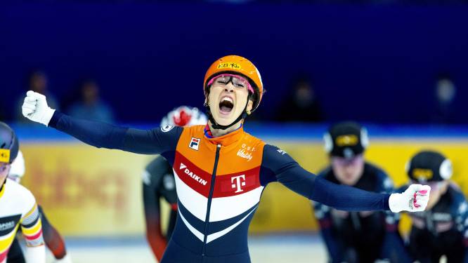 Suzanne Schulting wereldkampioen op 1500 meter: ‘In hol van de leeuw de olympisch kampioene verslagen!’