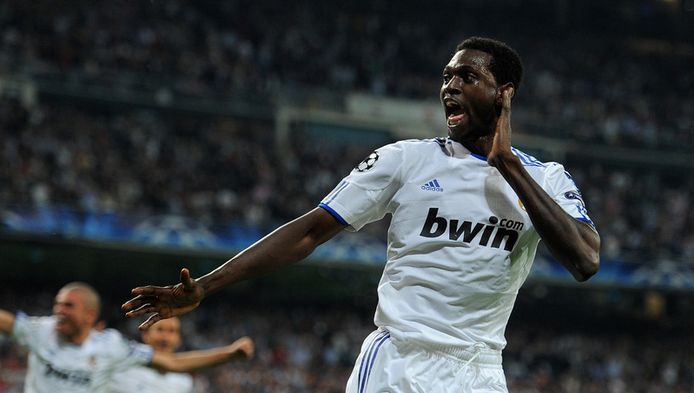 Emmanuel Adebayor van Real Madrid.