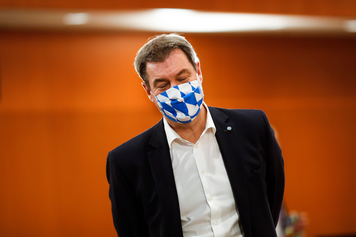 Markus Soeder, minister president van Beieren.  Beeld Getty Images