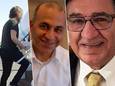 Kamran Ghaderi, Massood Mossaheb en een niet nader genoemde Deen (links) werden vrijgelaten uit een Iraanse cel.