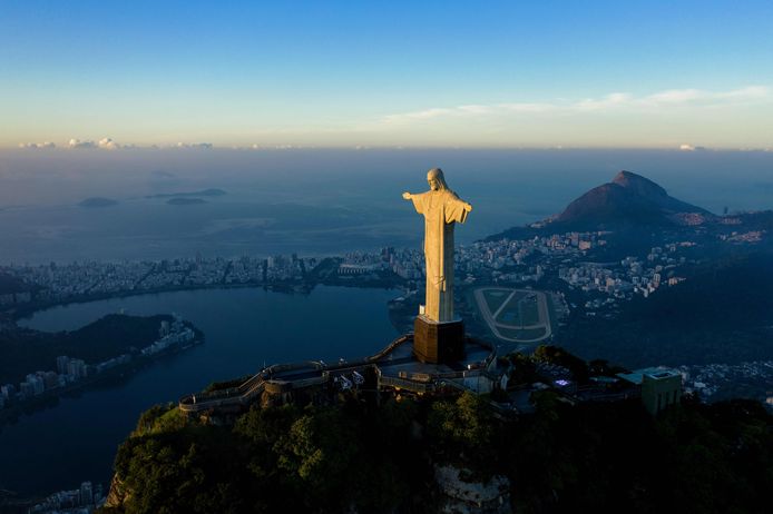 Het standbeeld van Christus de Verlosser in Rio de Janeiro.