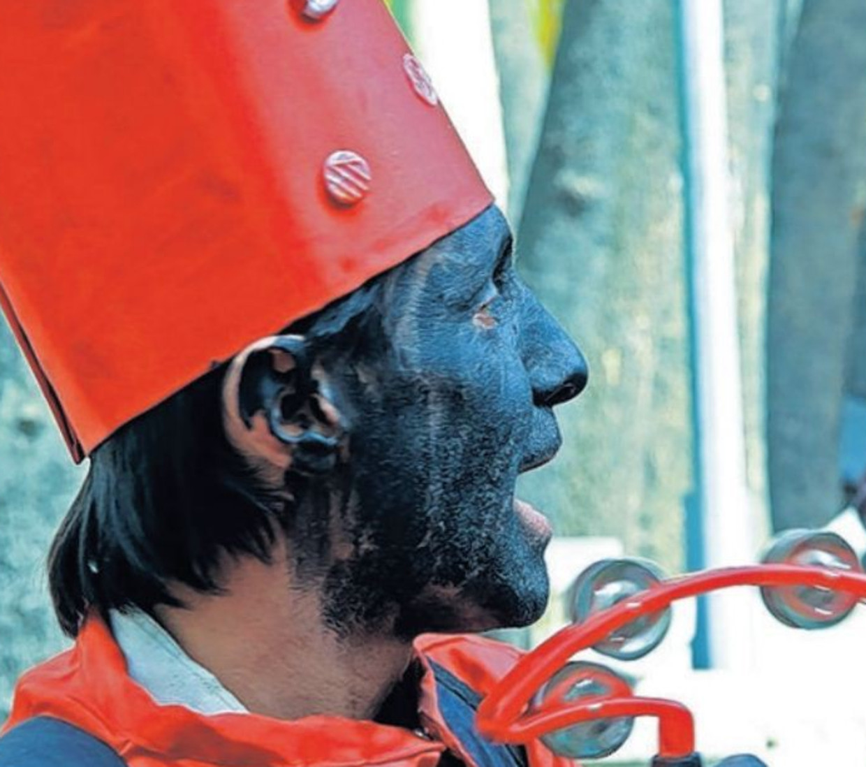 Iraanse Nieuwjaars-clown Beeld Arnold-Jan Scheer