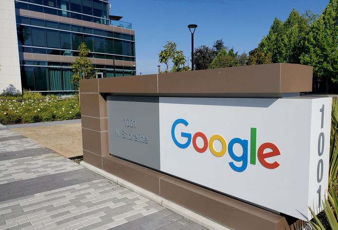 Het hoofdkwartier van Google in Mountain View, Californië