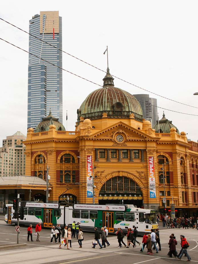 Het treinstation Flinders Street in Melbourne. (archieffoto)