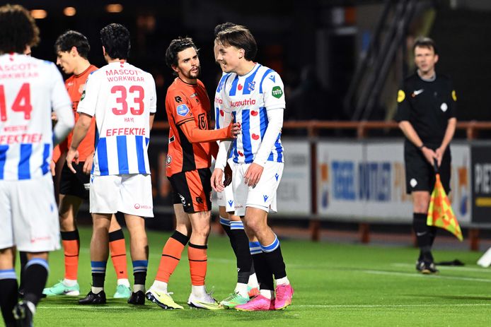 Espen van Ee vlak nadat hij zijn rode kaart kreeg tegen FC Volendam.