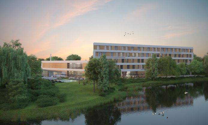 Een artist's impression van hoe Otium Resort er straks uit moet komen te zien.