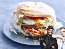 Deze stevige ontbijtburger geeft je kracht om te sporten