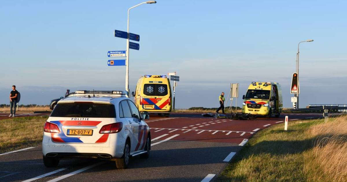 Ernstig ongeluk bij Kapelle, motorrijder met traumaheli naar ziekenhuis.