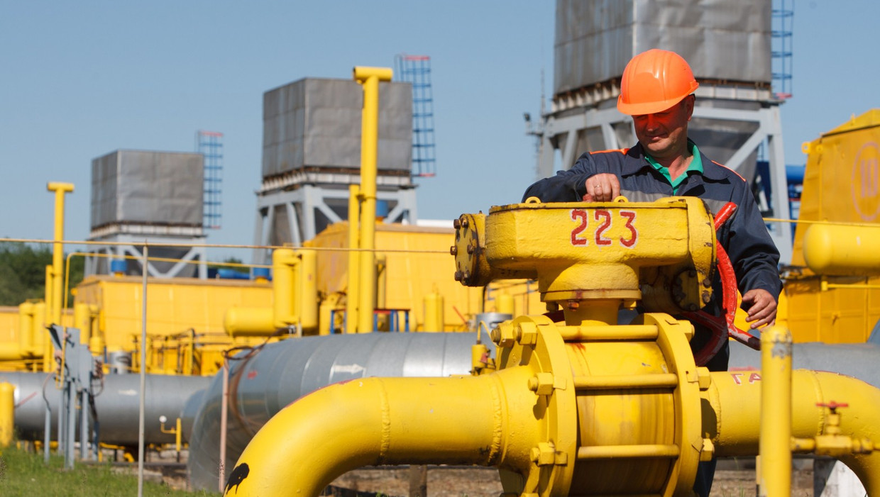Het Russische staatsgasconcern Gazprom is van plan dit jaar 158,4 miljard kubieke meter aardgas te exporteren naar Europa en Turkije. Beeld belga