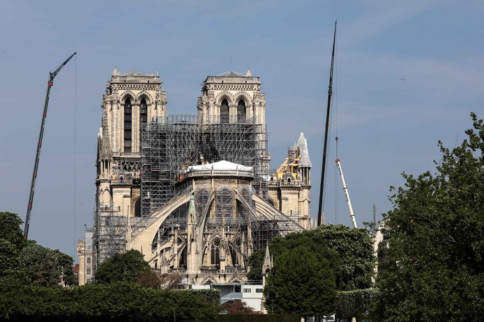 De Notre-Dame na de brand